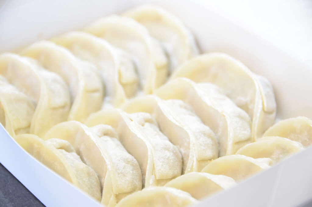 作りたてだからこそ味わえる、生ぎょうざの美味しさ