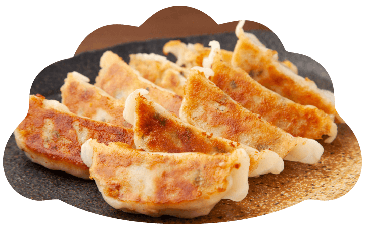 焼きたての餃子